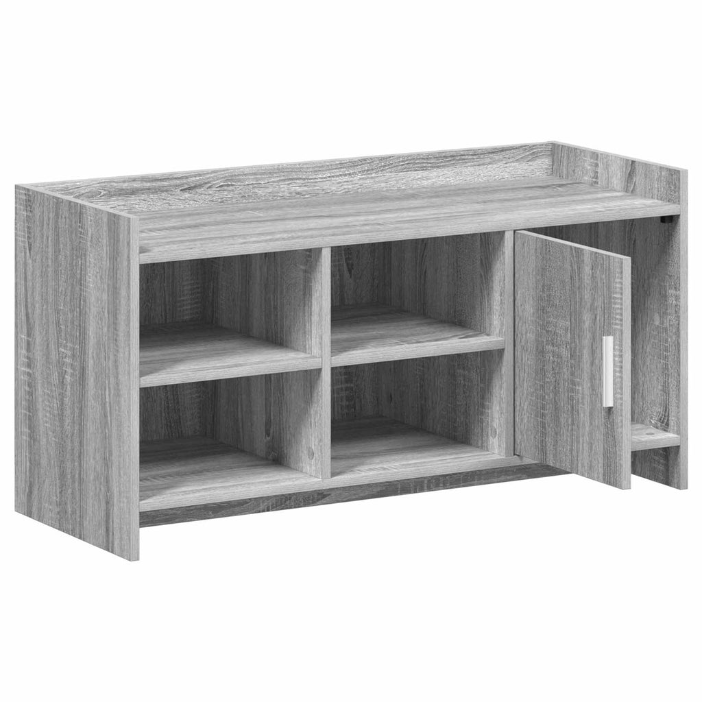 vidaXL Szafka na buty z drzwiami Szary Sonoma 100 x 39,5 x 51 cm