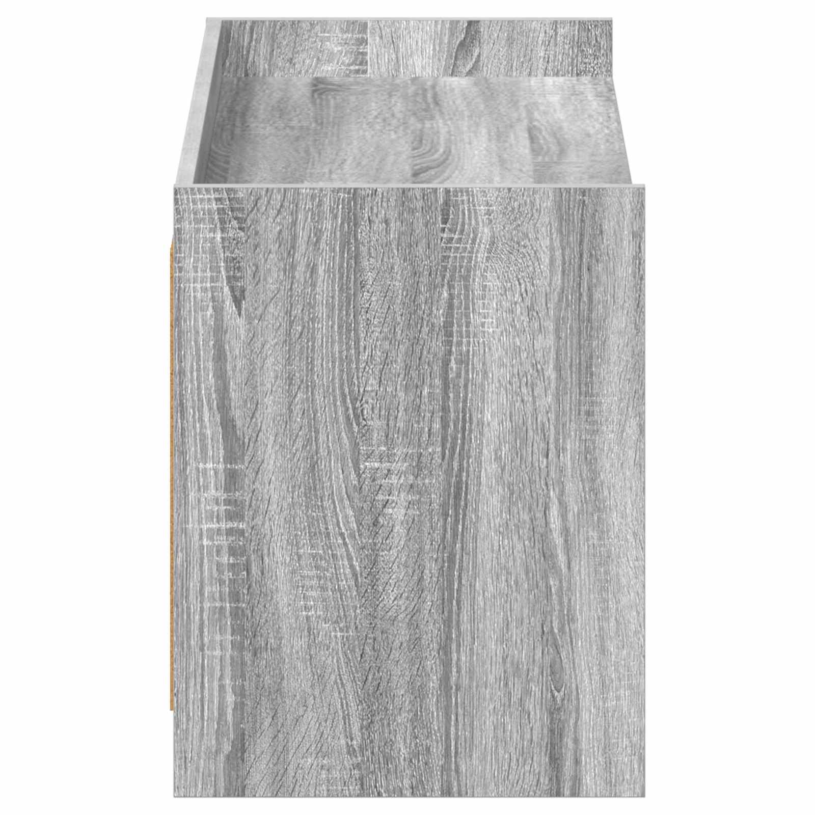 vidaXL Szafka na buty z drzwiami Szary Sonoma 100 x 39,5 x 51 cm