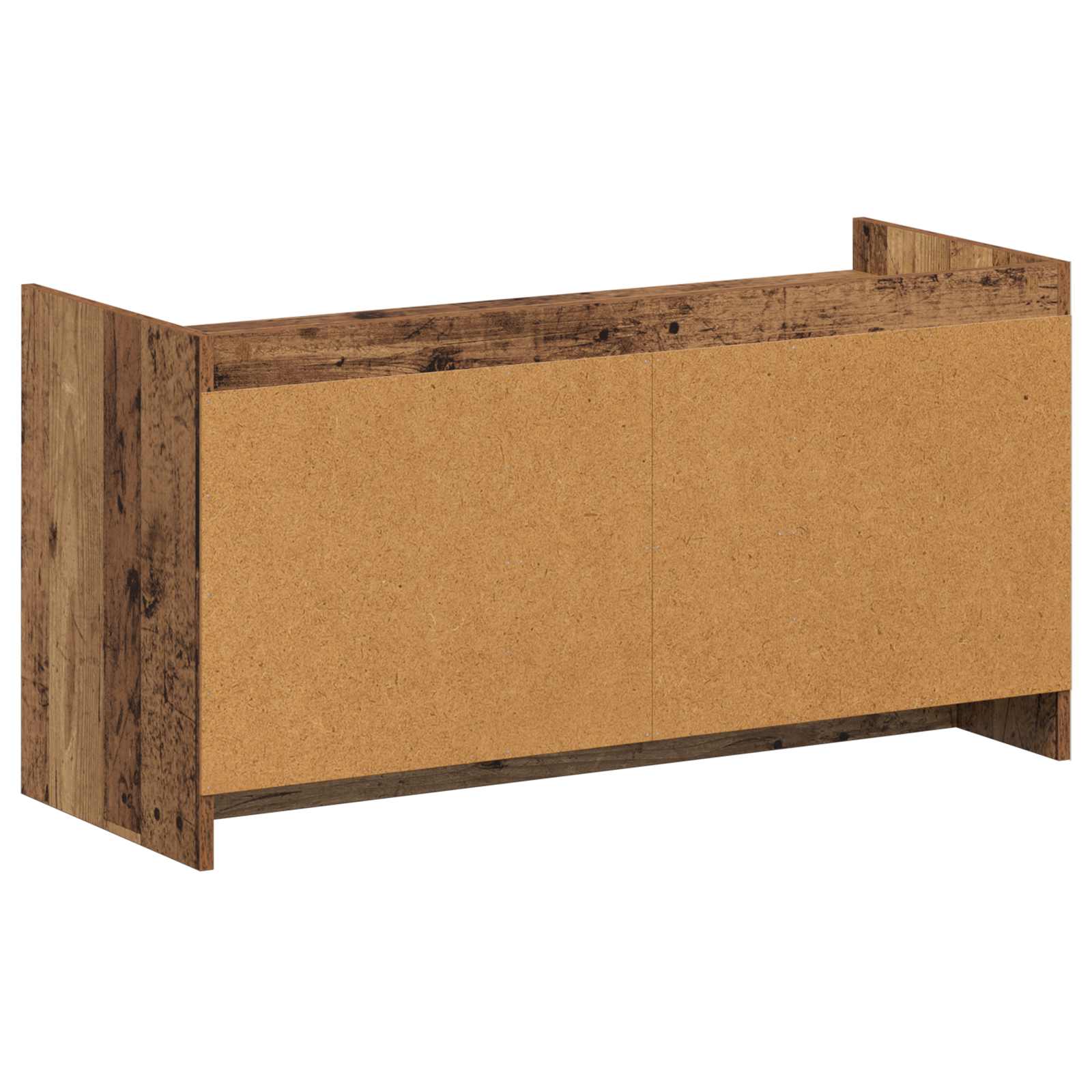 vidaXL Szafka na buty z drzwiami Stare drewno 100 x 39,5 x 51 cm