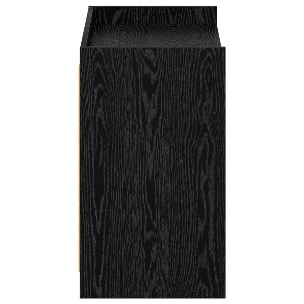 vidaXL Szafka na buty Czarny dąb 85 x 39,5 x 70 cm Drewno inżynieryjne