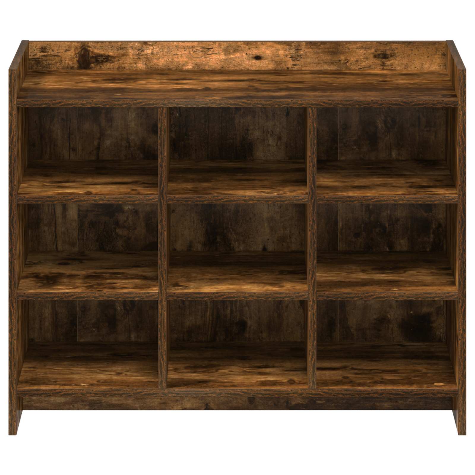 vidaXL Szafka na buty z przechowywaniem Dąb wędzony 85 x 39,5 x 70 cm