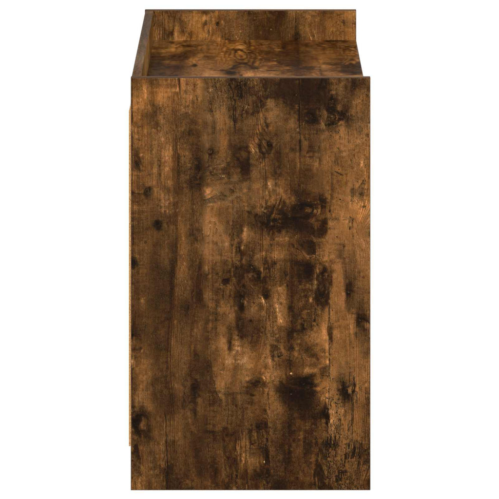vidaXL Szafka na buty z przechowywaniem Dąb wędzony 85 x 39,5 x 70 cm