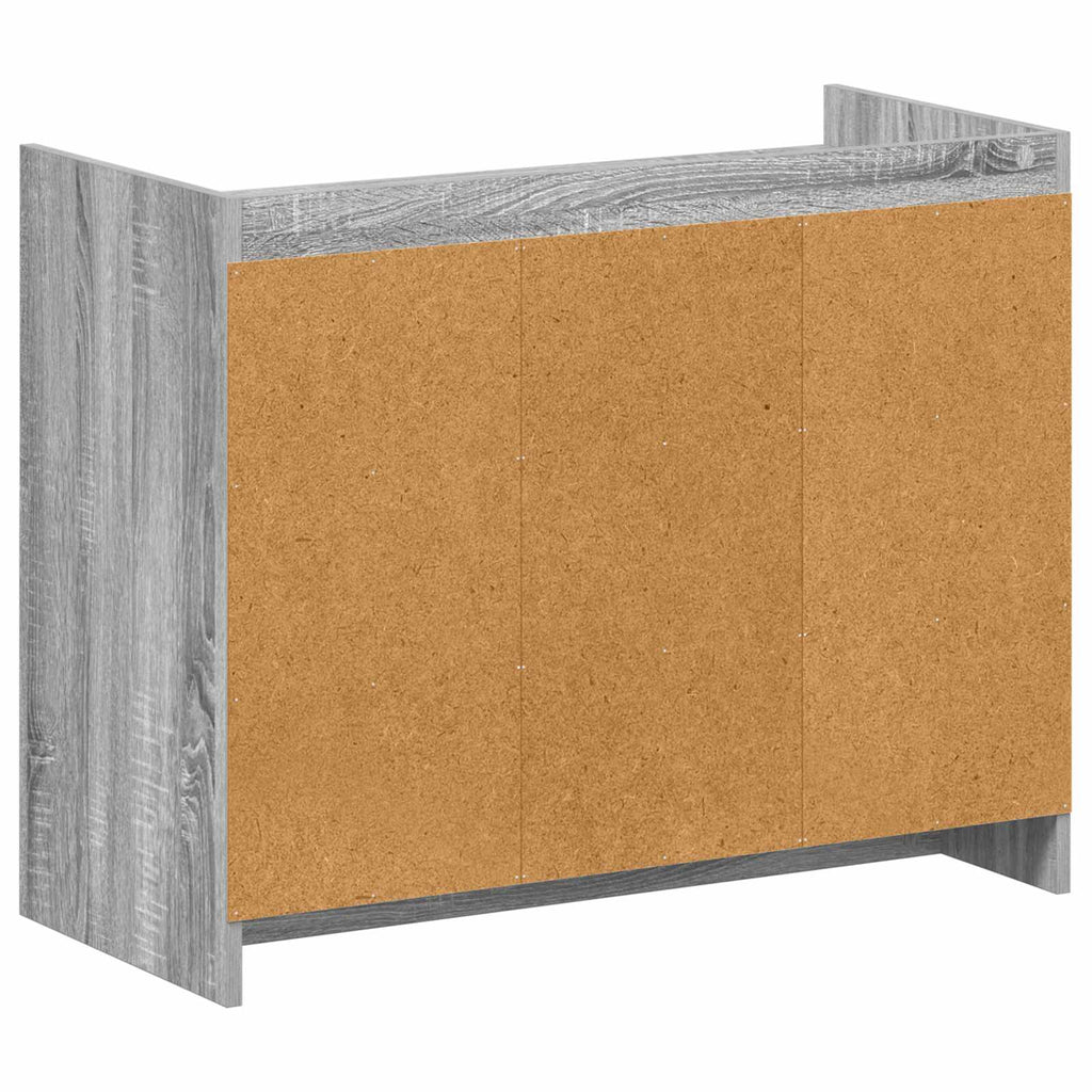 vidaXL Szafka na buty z przechowywaniem Szary Sonoma 85 x 39,5 x 70 cm