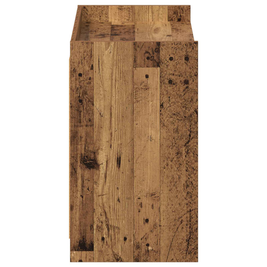 vidaXL Szafka na buty z przechowywaniem Stare drewno 85 x 39,5 x 70 cm