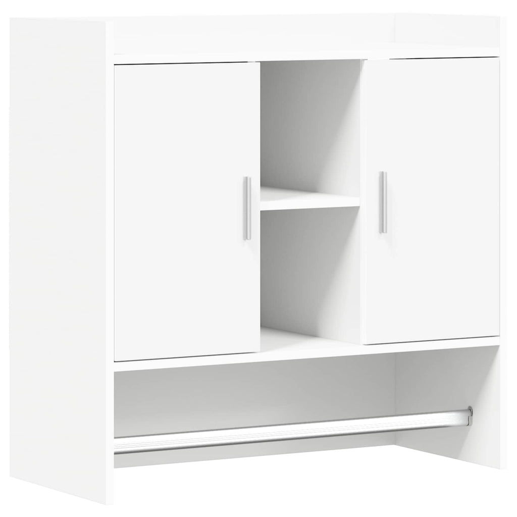 vidaXL Półka ścienna Do montażu na ścianie Biały 80 x 36 x 80 cm