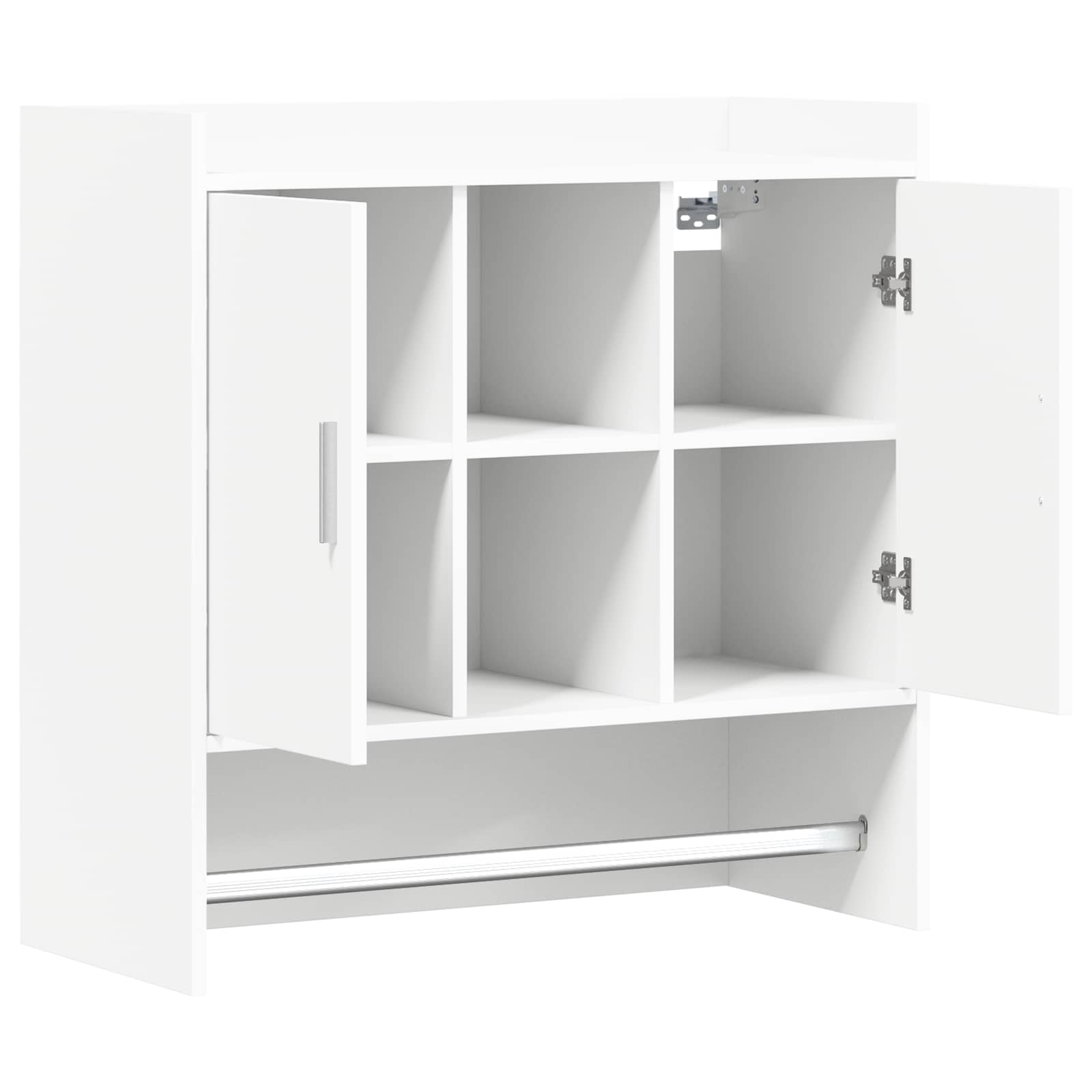 vidaXL Półka ścienna Do montażu na ścianie Biały 80 x 36 x 80 cm
