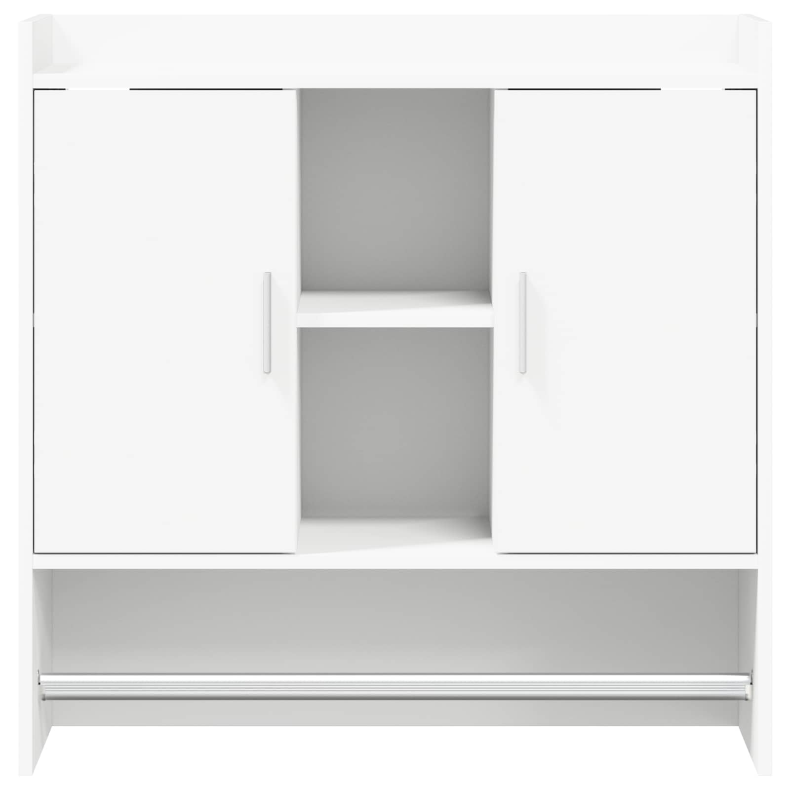 vidaXL Półka ścienna Do montażu na ścianie Biały 80 x 36 x 80 cm