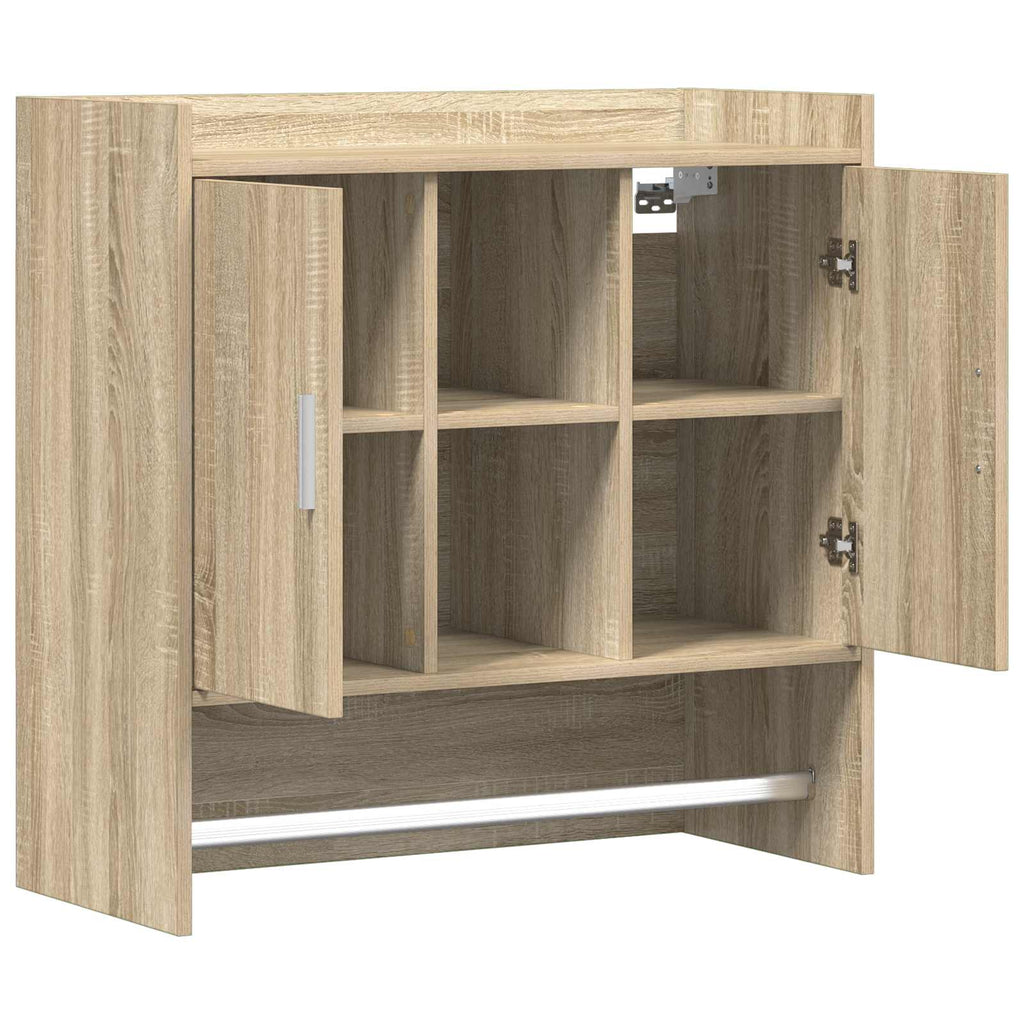 vidaXL Półka ścienna Do montażu na ścianie dąb Sonoma 80 x 36 x 80 cm