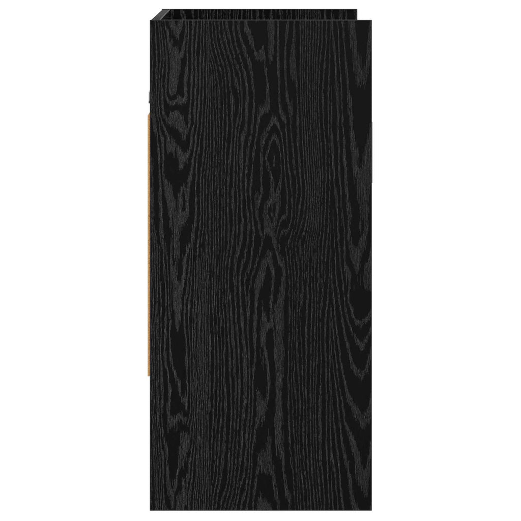 vidaXL Półka ścienna Do montażu na ścianie Czarny dąb 80 x 36 x 80 cm