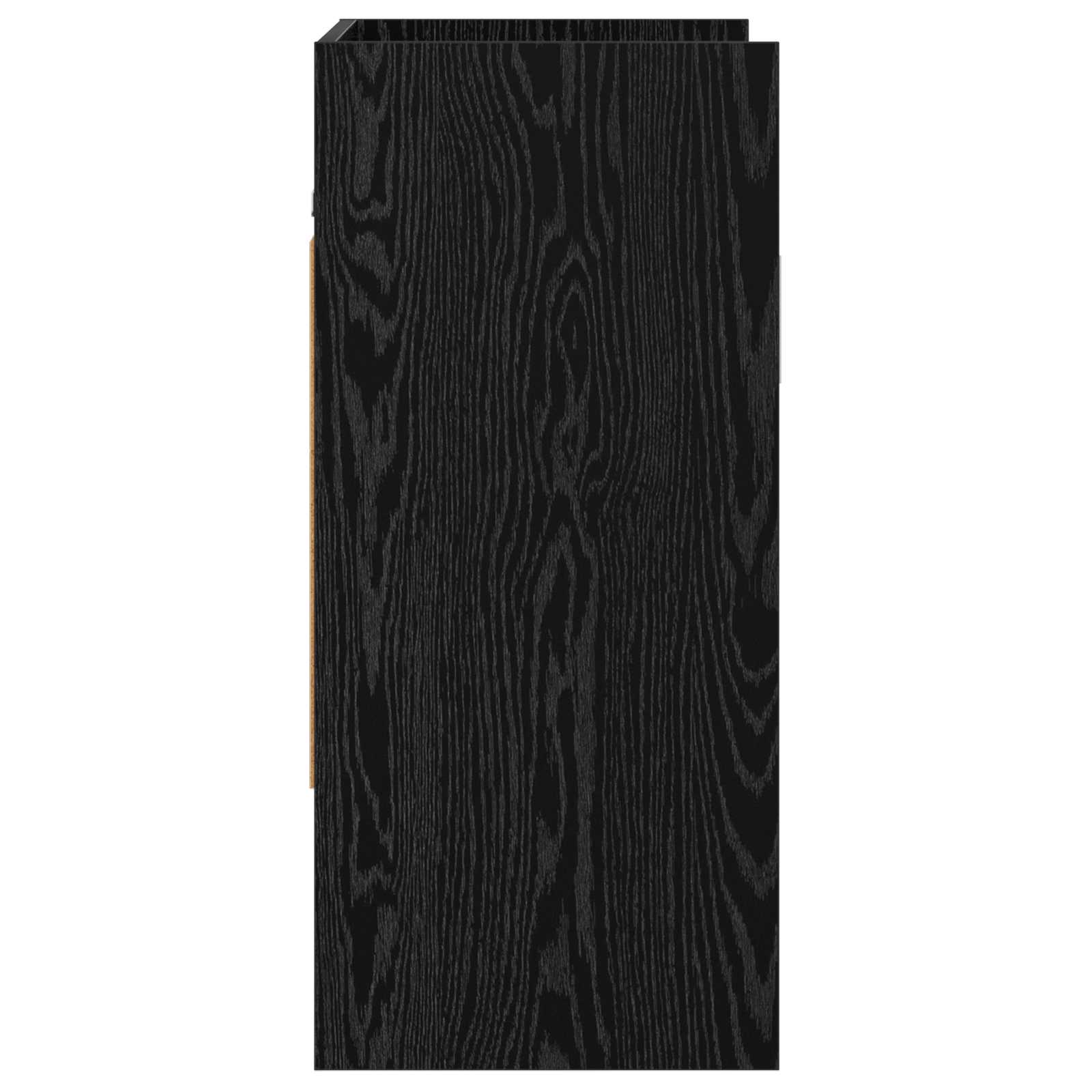 vidaXL Półka ścienna Do montażu na ścianie Czarny dąb 80 x 36 x 80 cm