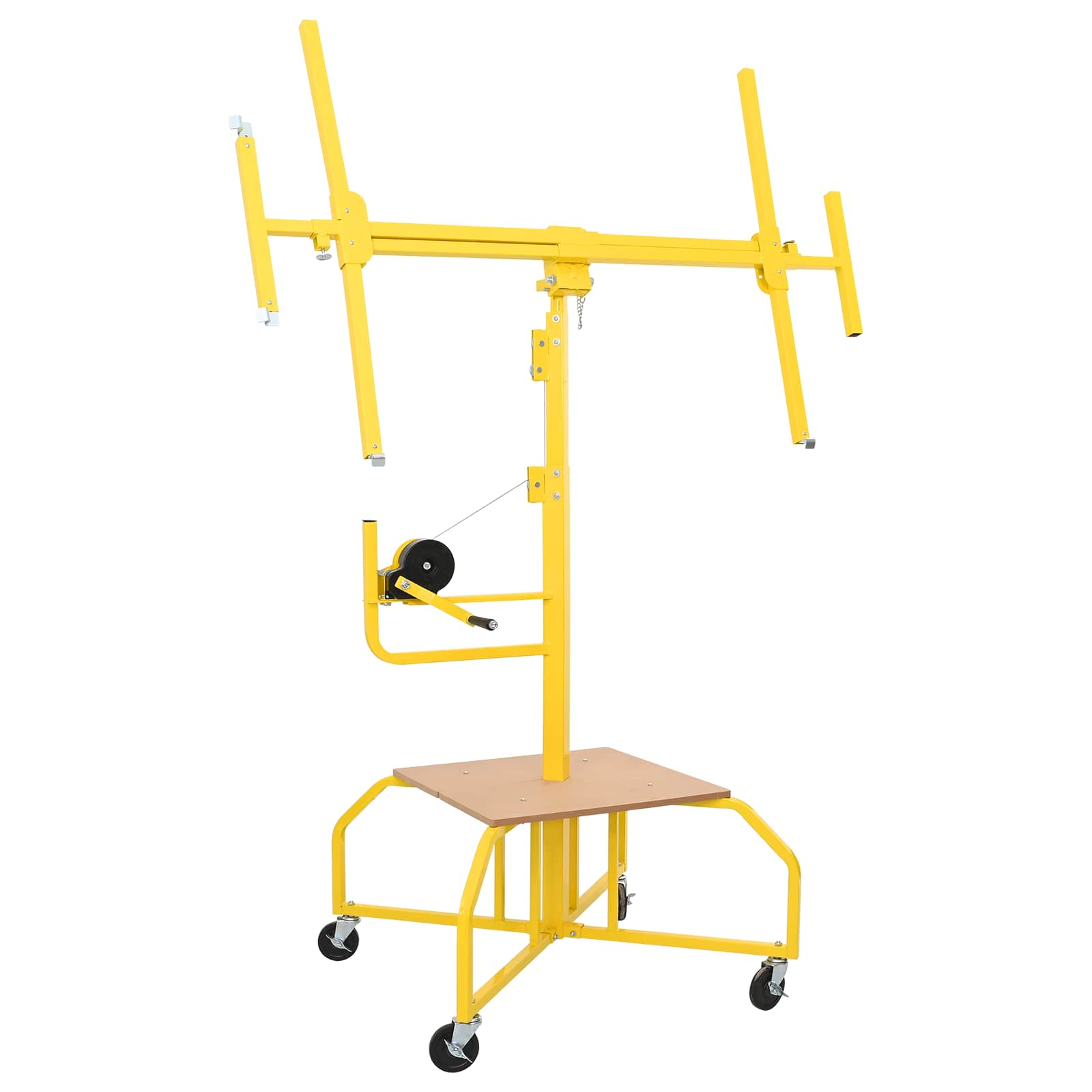 vidaXL Podnośnik do płyt gipsowych Żółty 300 x 107 x 330 cm Stal