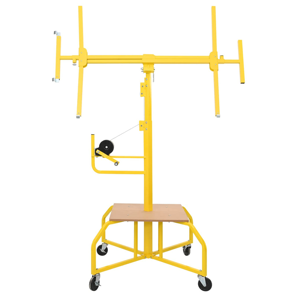 vidaXL Podnośnik do płyt gipsowych Żółty 300 x 107 x 330 cm Stal