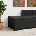 vidaXL Sofa Ogrodowa 1-osobowa w Wyglądzie Rattanowym PP antracytowy