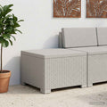 vidaXL Sofa Ogrodowa 1-osobowa w Wyglądzie Rattanowym PP Biały