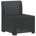 vidaXL Sofa Ogrodowa 1-osobowa w Wyglądzie Rattanowym PP antracytowy
