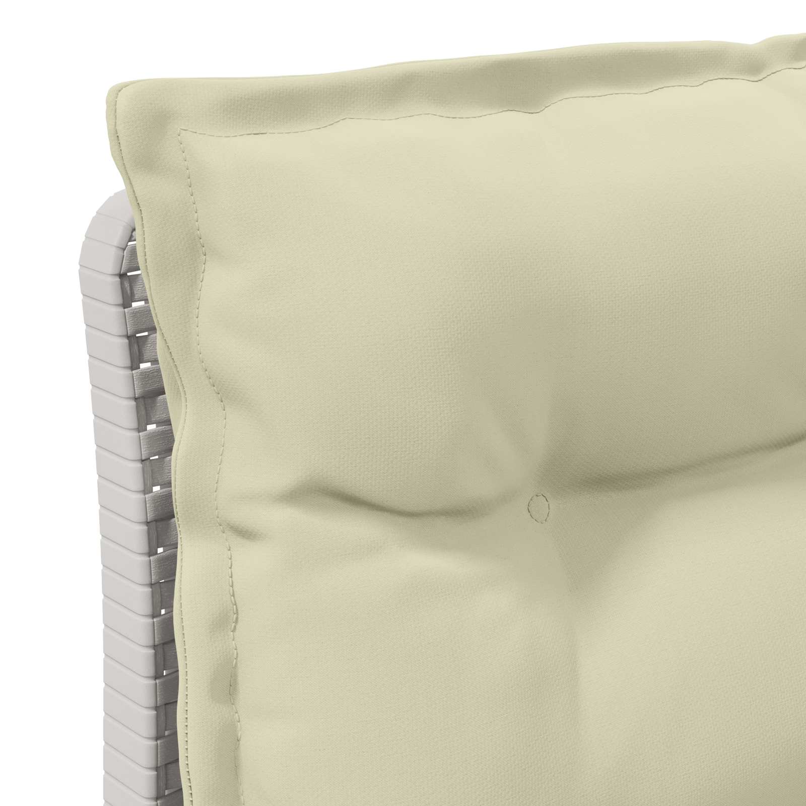 vidaXL Sofa Ogrodowa 1-osobowa z Poduszkami w Wyglądzie Rattanowym PP