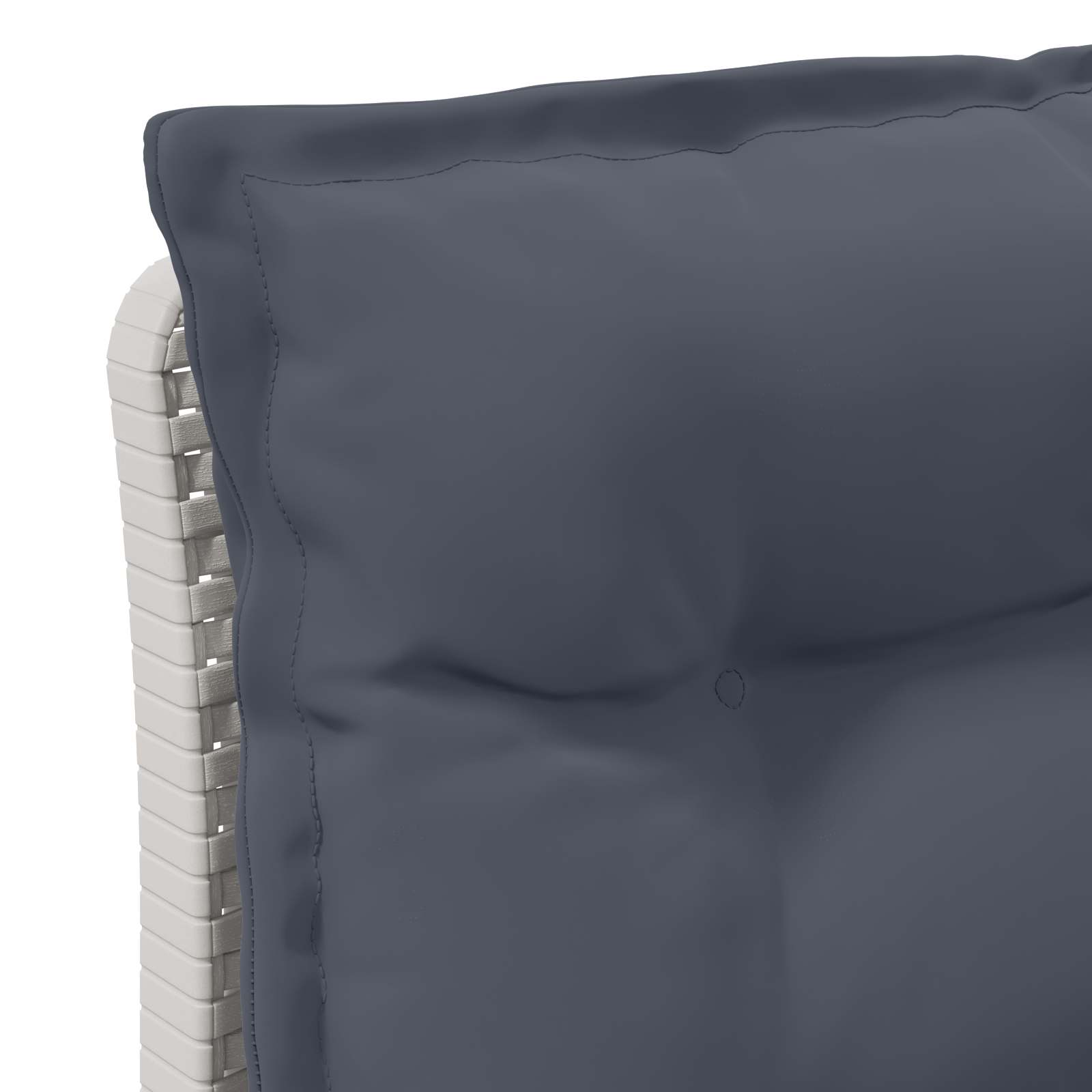 vidaXL Sofa Ogrodowa 1-osobowa z Poduszkami w Wyglądzie Rattanowym PP