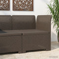 vidaXL Sofa Ogrodowa 1-osobowa w Wyglądzie Rattanowym PP jasnoszary