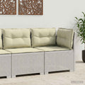 vidaXL Sofa Ogrodowa 1-osobowa z Poduszkami w Wyglądzie Rattanowym PP