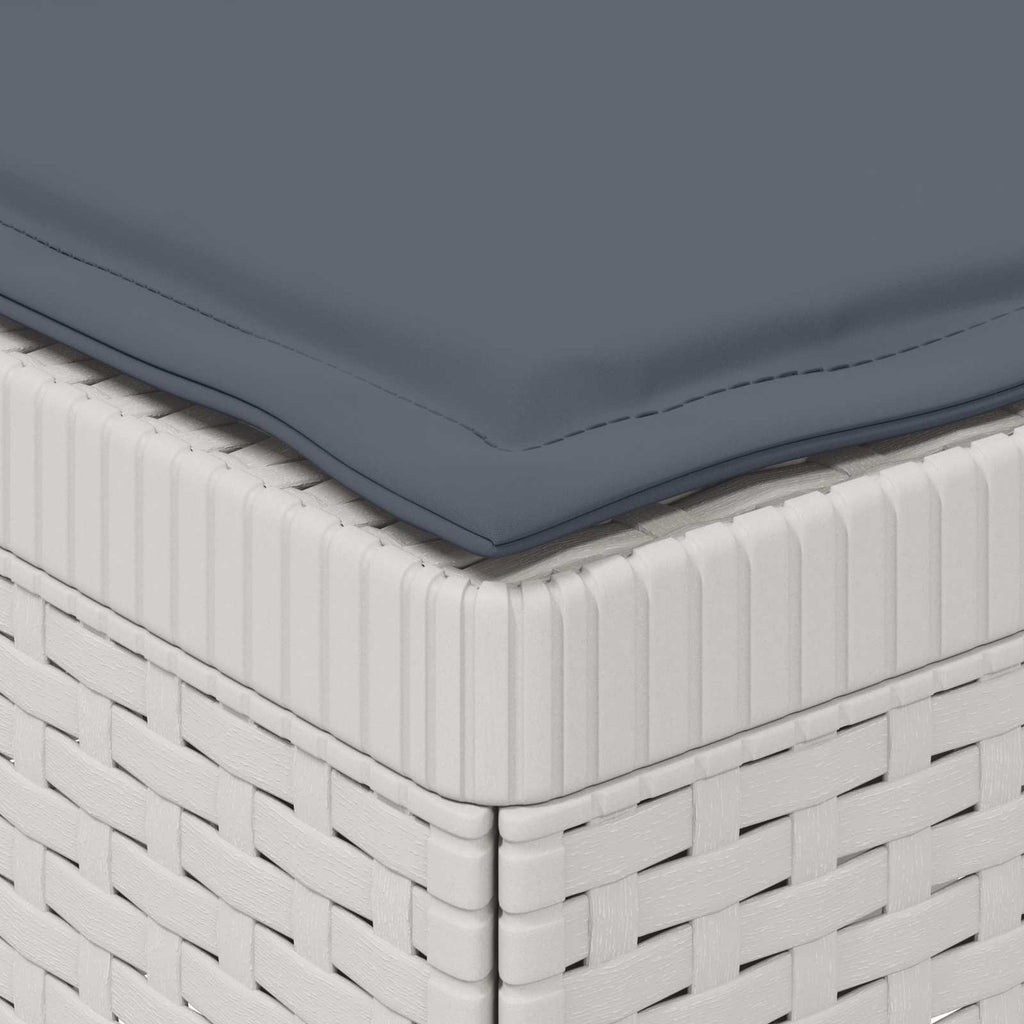 vidaXL Sofa Ogrodowa 1-osobowa z Poduszkami w Wyglądzie Rattanowym PP