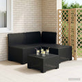 vidaXL Sofa Ogrodowa 3-osobowa Rattanowa PP antracytowy