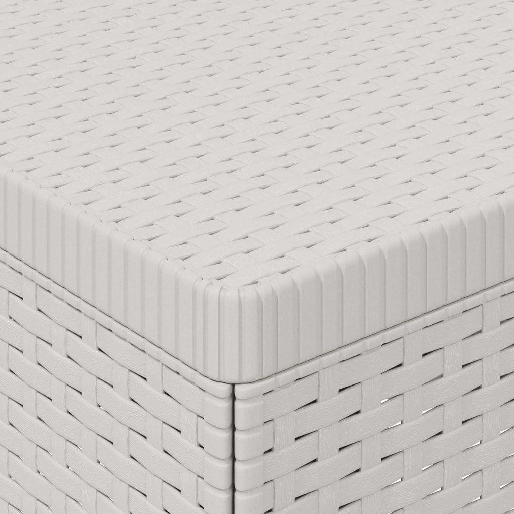 vidaXL Sofa Ogrodowa 3-osobowa Rattanowa PP Biały