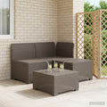 vidaXL Sofa Ogrodowa 3-osobowa Rattanowa PP jasnoszary
