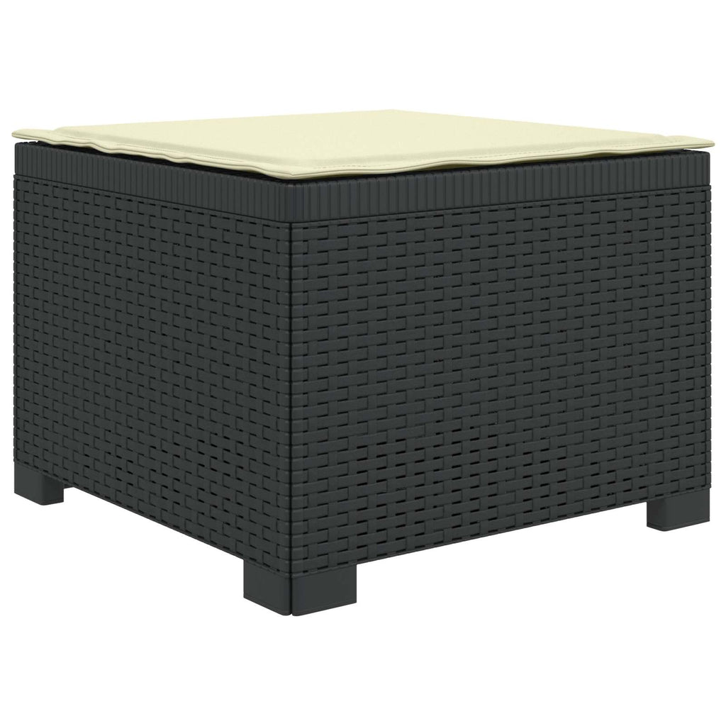 vidaXL Sofa ogrodowa 3-osobowa z poduszkami w rattanowym wyglądzie PP
