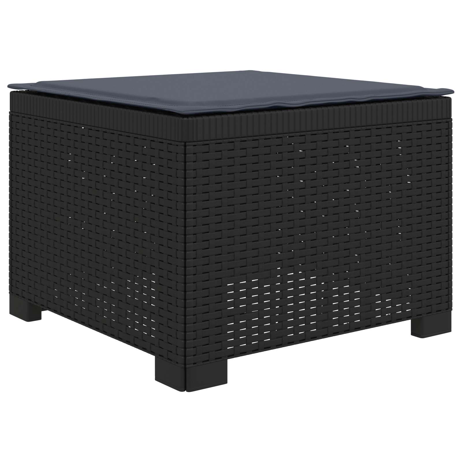 vidaXL Sofa ogrodowa 3-osobowa z poduszkami w rattanowym wyglądzie PP