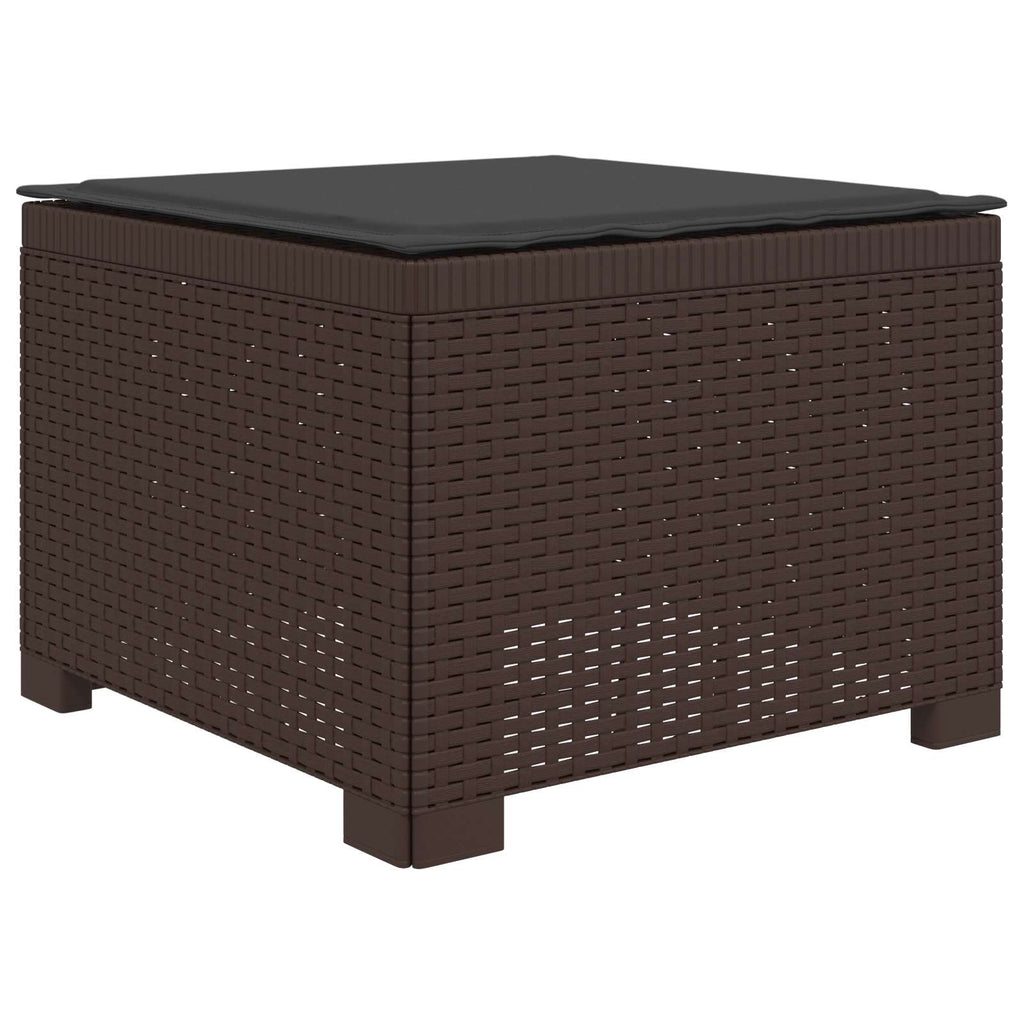vidaXL Sofa ogrodowa 3-osobowa z poduszkami w rattanowym wyglądzie PP