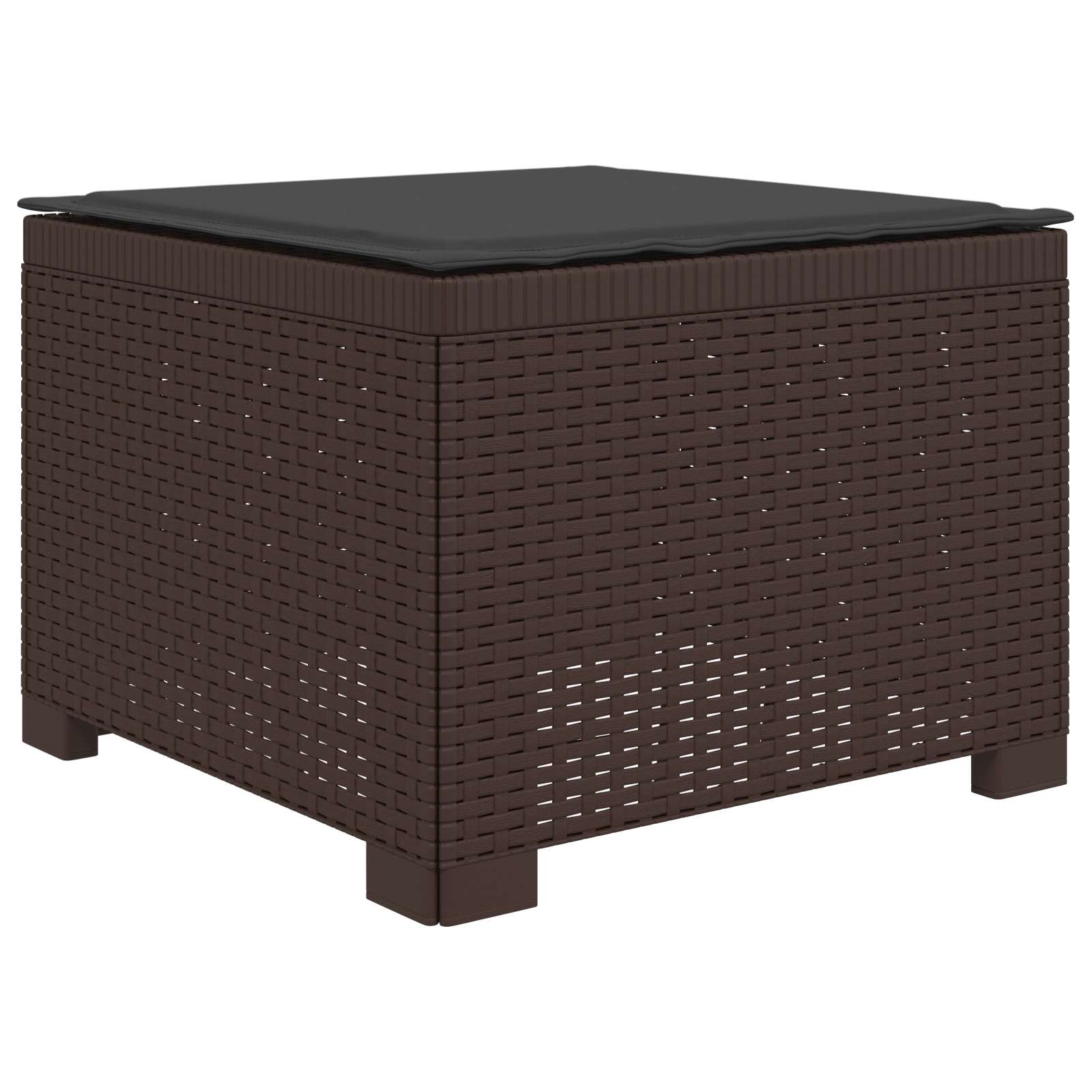 vidaXL Sofa ogrodowa 3-osobowa z poduszkami w rattanowym wyglądzie PP