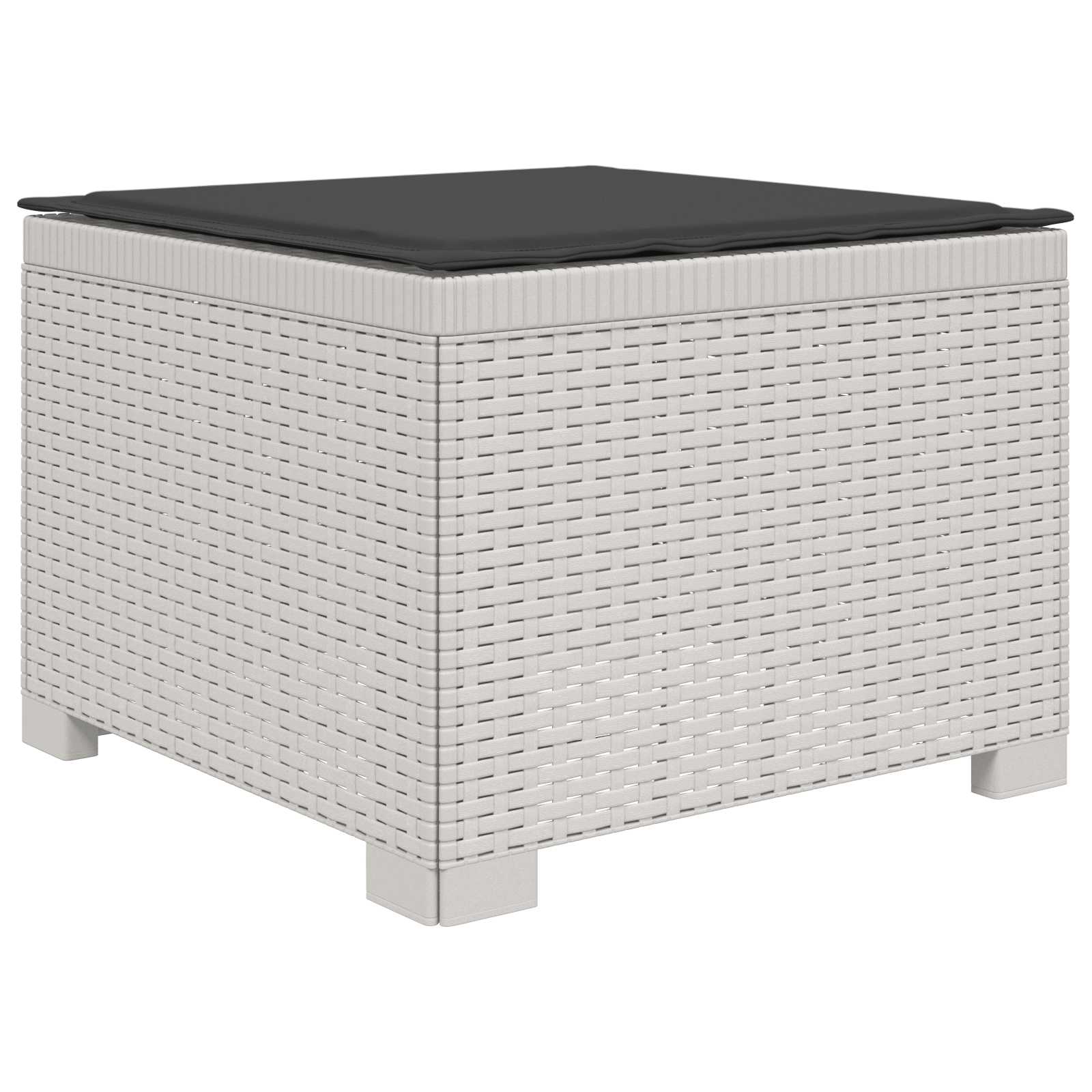 vidaXL Sofa ogrodowa 3-osobowa z poduszkami w rattanowym wyglądzie PP