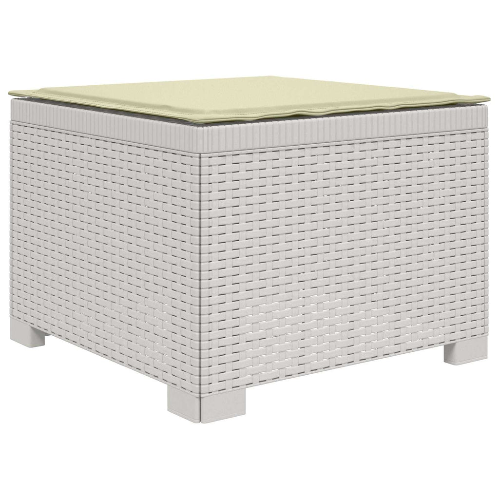 vidaXL Sofa ogrodowa 3-osobowa z poduszkami w rattanowym wyglądzie PP