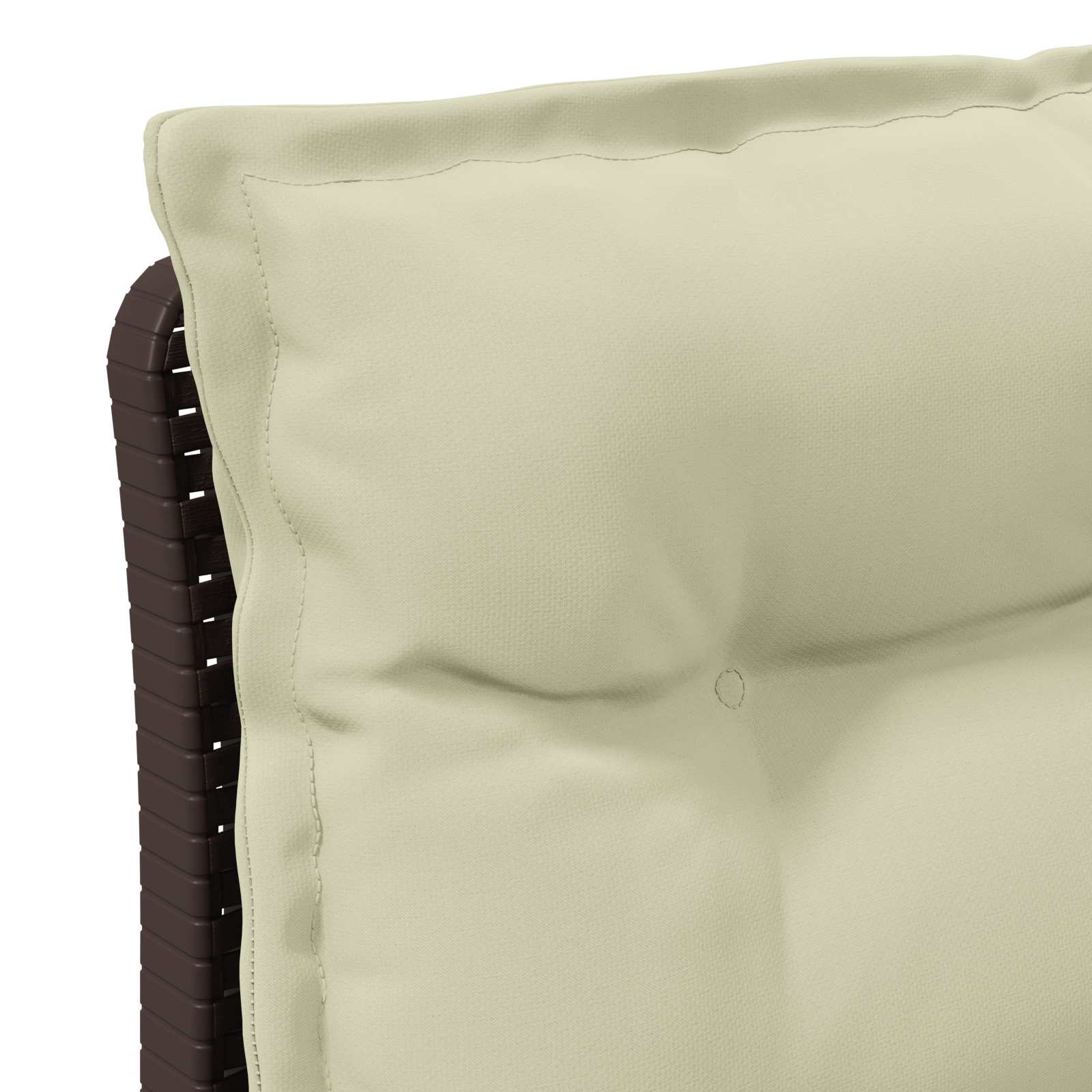 vidaXL Sofa ogrodowa 3-osobowa z poduszkami w rattanowym wyglądzie PP