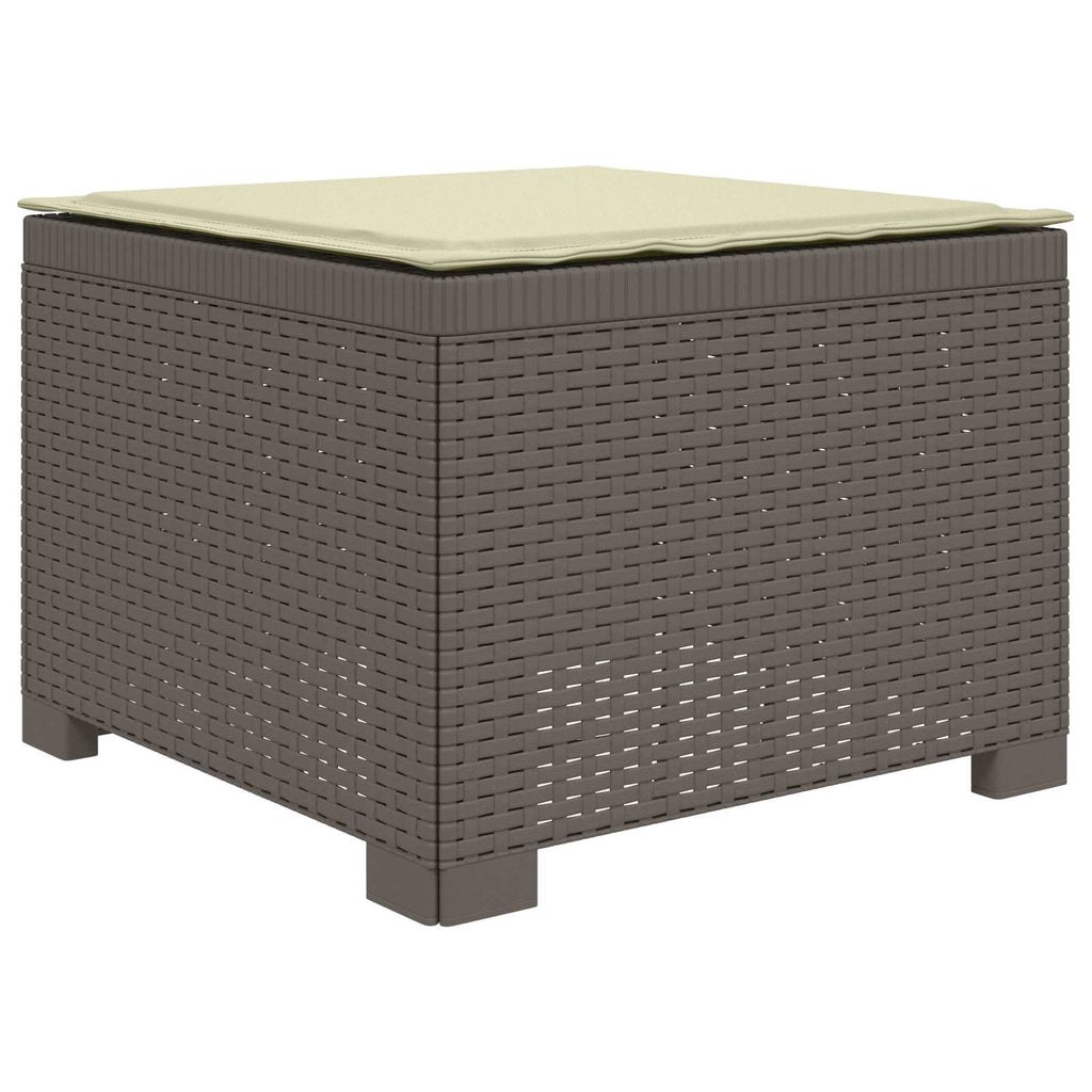 vidaXL Sofa ogrodowa 3-osobowa z poduszkami w rattanowym wyglądzie PP