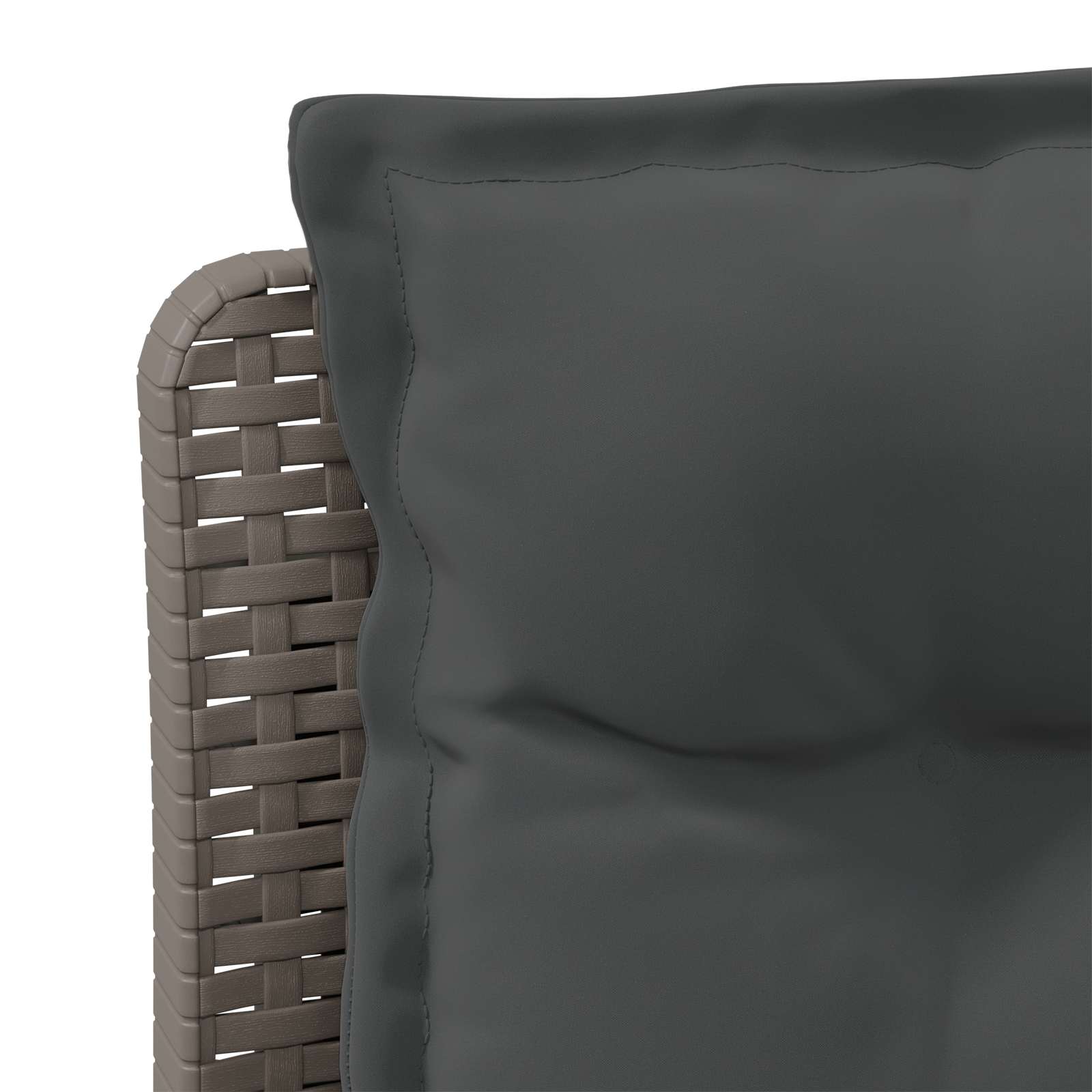 vidaXL Sofa ogrodowa 3-osobowa z poduszkami w rattanowym wyglądzie PP