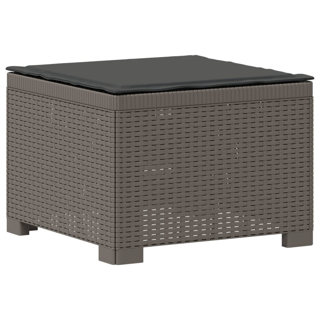 vidaXL Sofa ogrodowa 3-osobowa z poduszkami w rattanowym wyglądzie PP