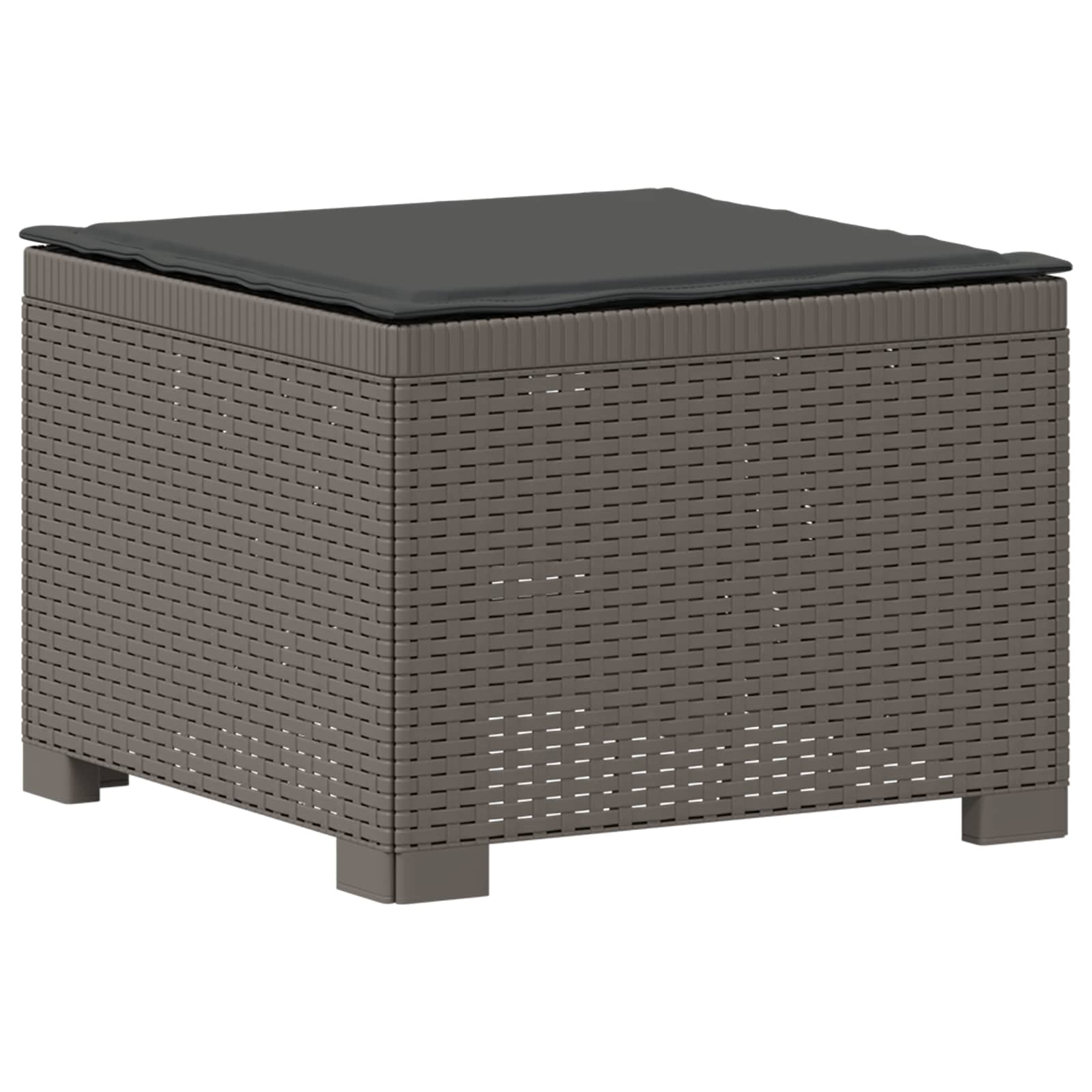 vidaXL Sofa ogrodowa 3-osobowa z poduszkami w rattanowym wyglądzie PP