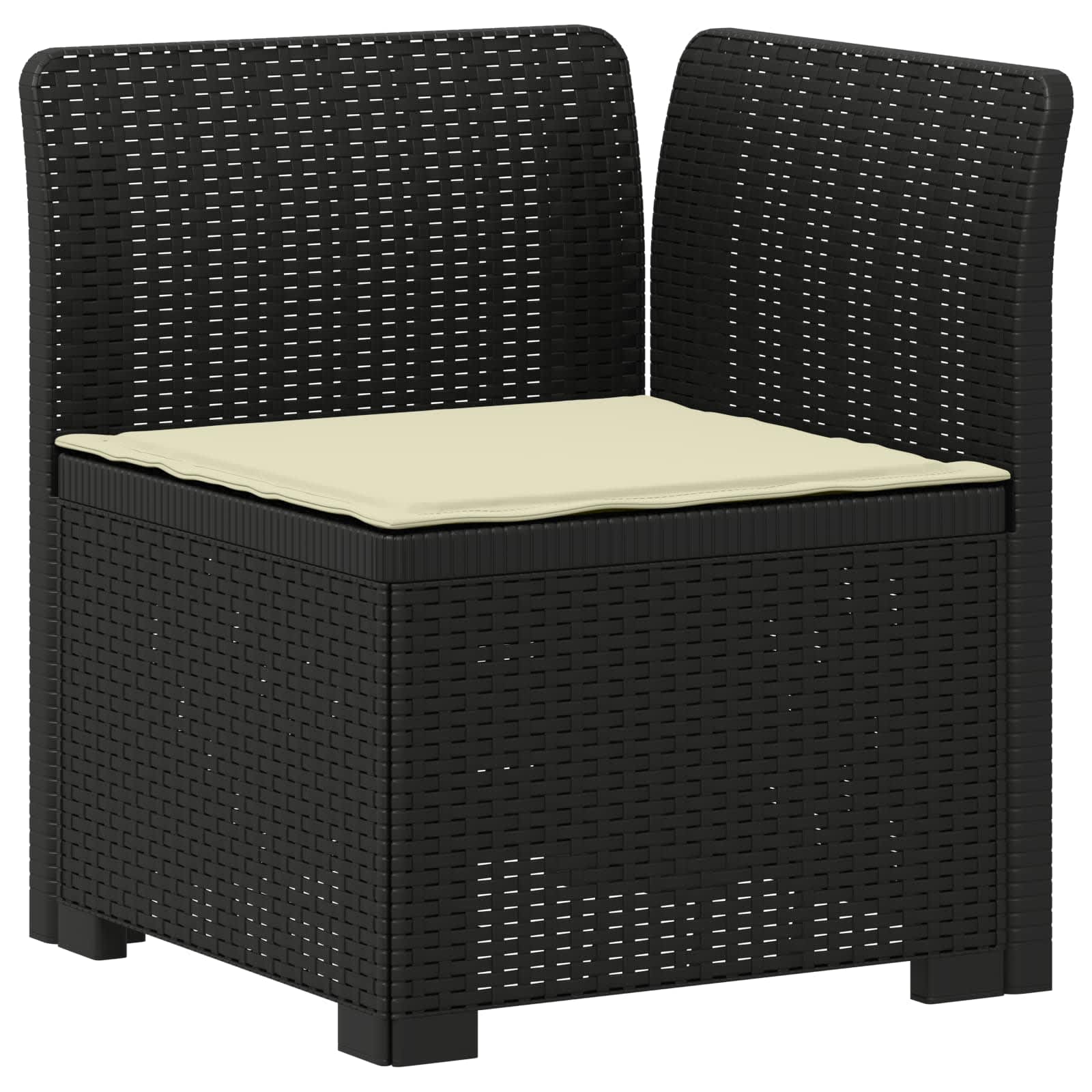 vidaXL Sofa Ogrodowa 2-osobowa z Poduszkami w Wyglądzie Rattanowym PP