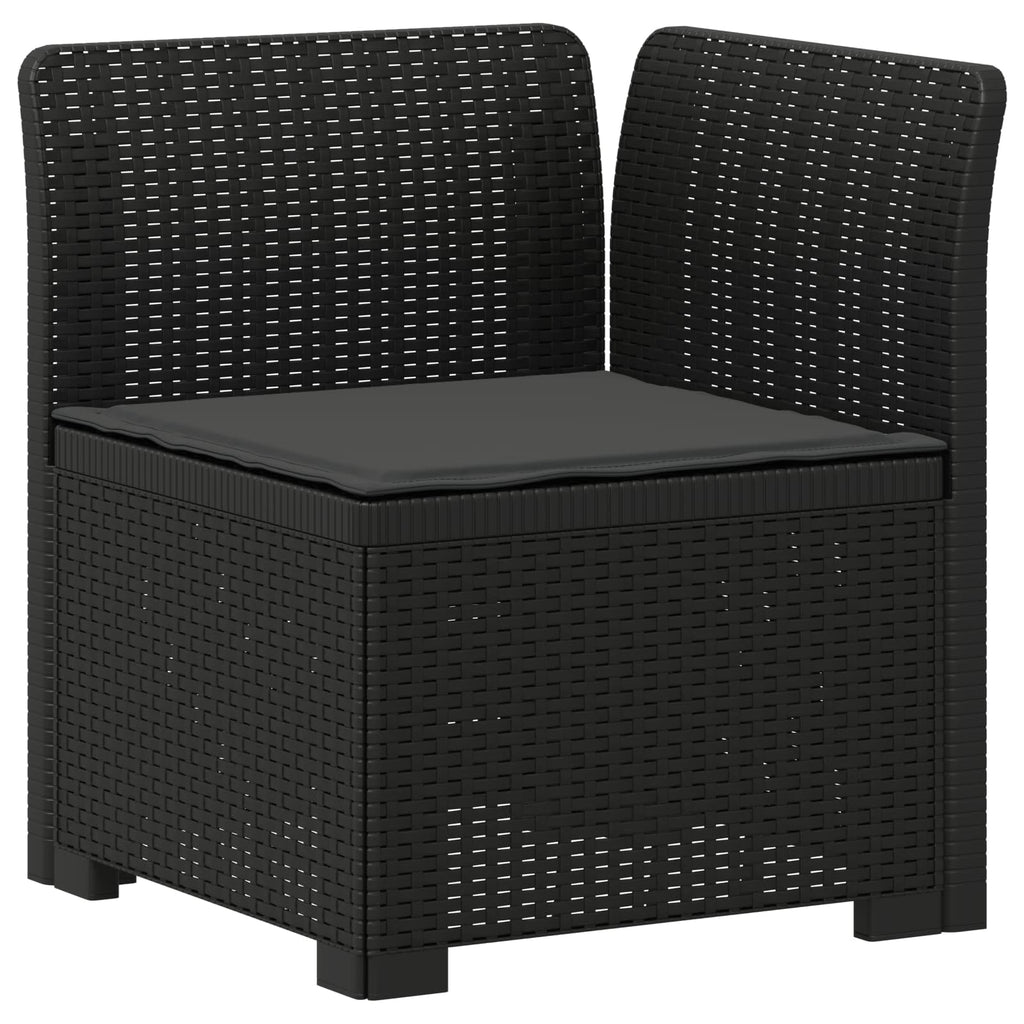 vidaXL Sofa Ogrodowa 2-osobowa z Poduszkami w Wyglądzie Rattanowym PP