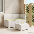 vidaXL Sofa Ogrodowa 2-osobowa z Poduszkami w Wyglądzie Rattanowym PP