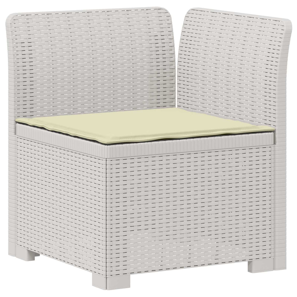 vidaXL Sofa Ogrodowa 2-osobowa z Poduszkami w Wyglądzie Rattanowym PP
