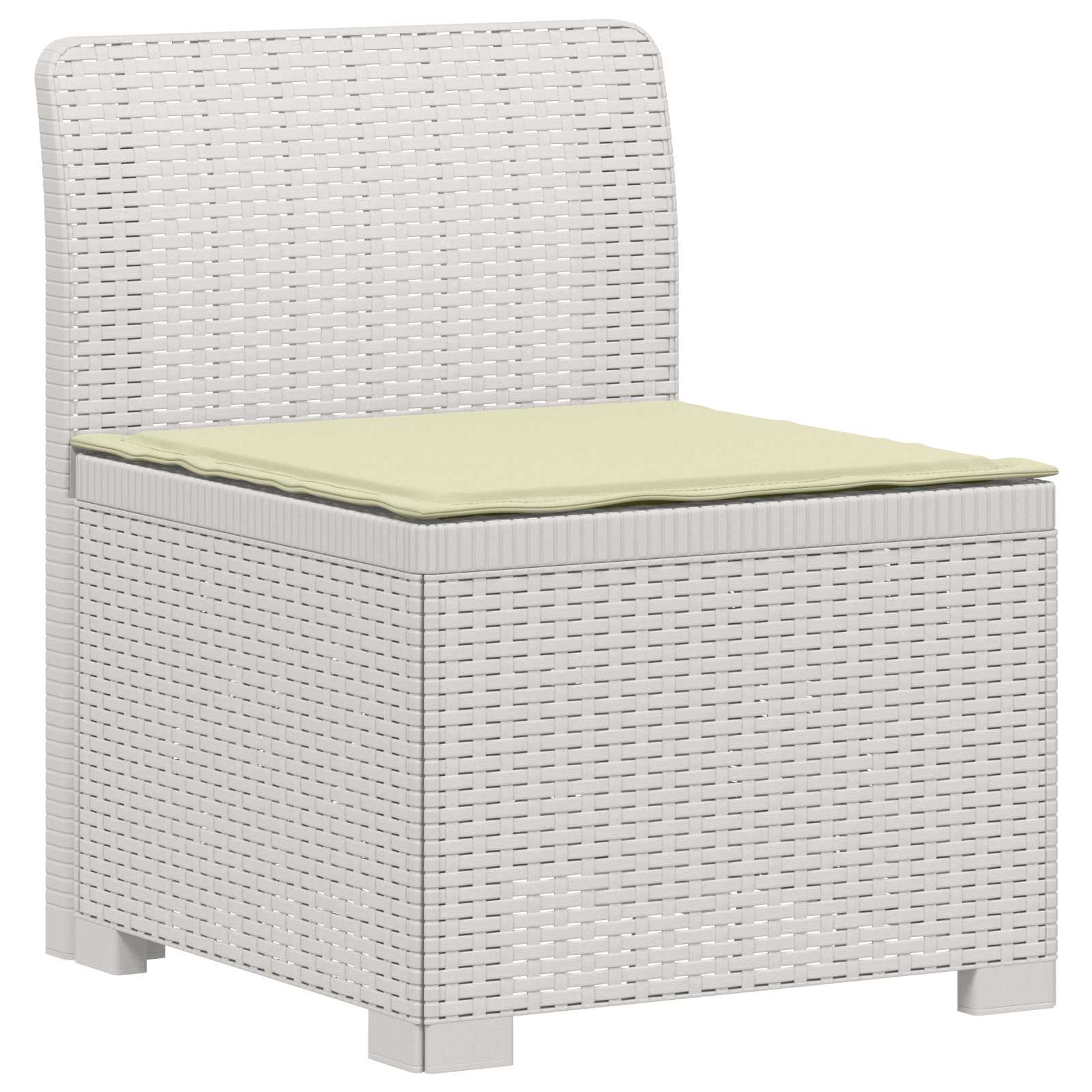 vidaXL Sofa Ogrodowa 2-osobowa z Poduszkami w Wyglądzie Rattanowym PP