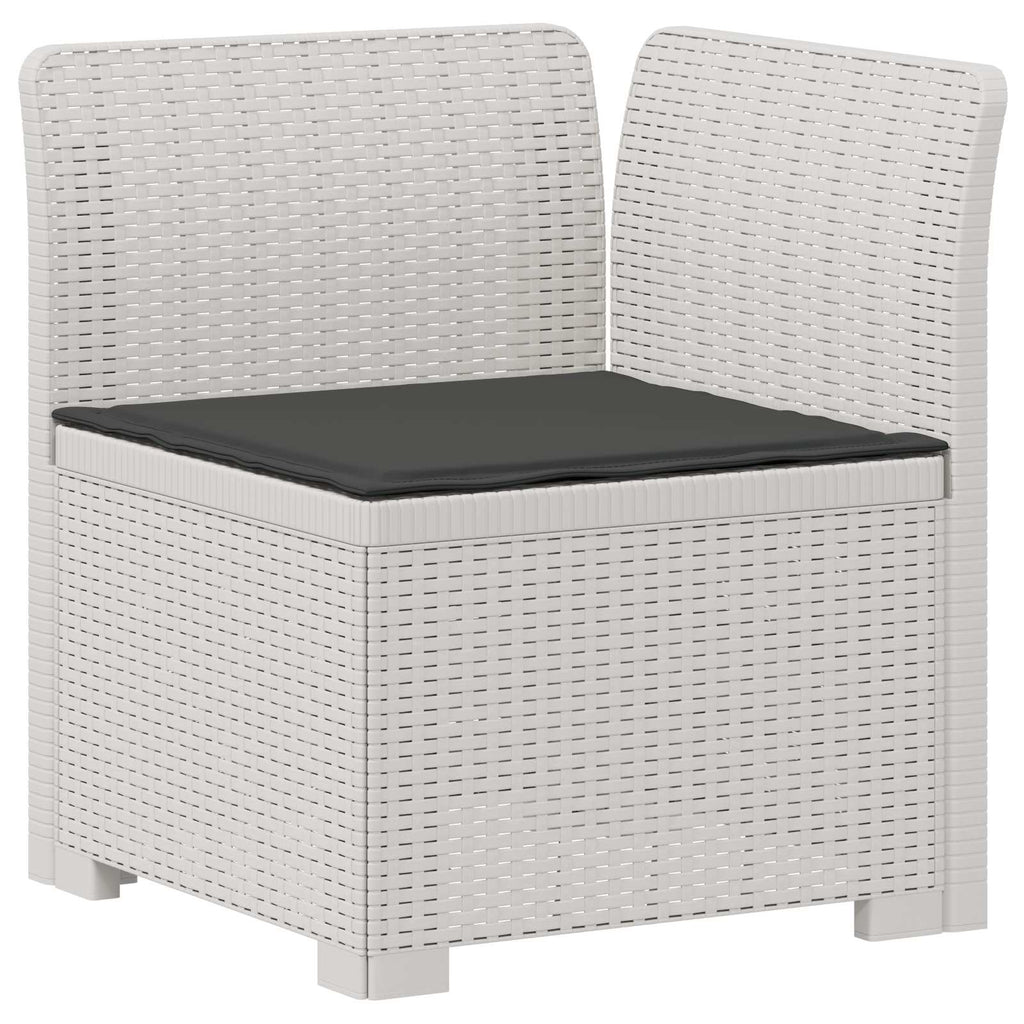 vidaXL Sofa Ogrodowa 2-osobowa z Poduszkami w Wyglądzie Rattanowym PP