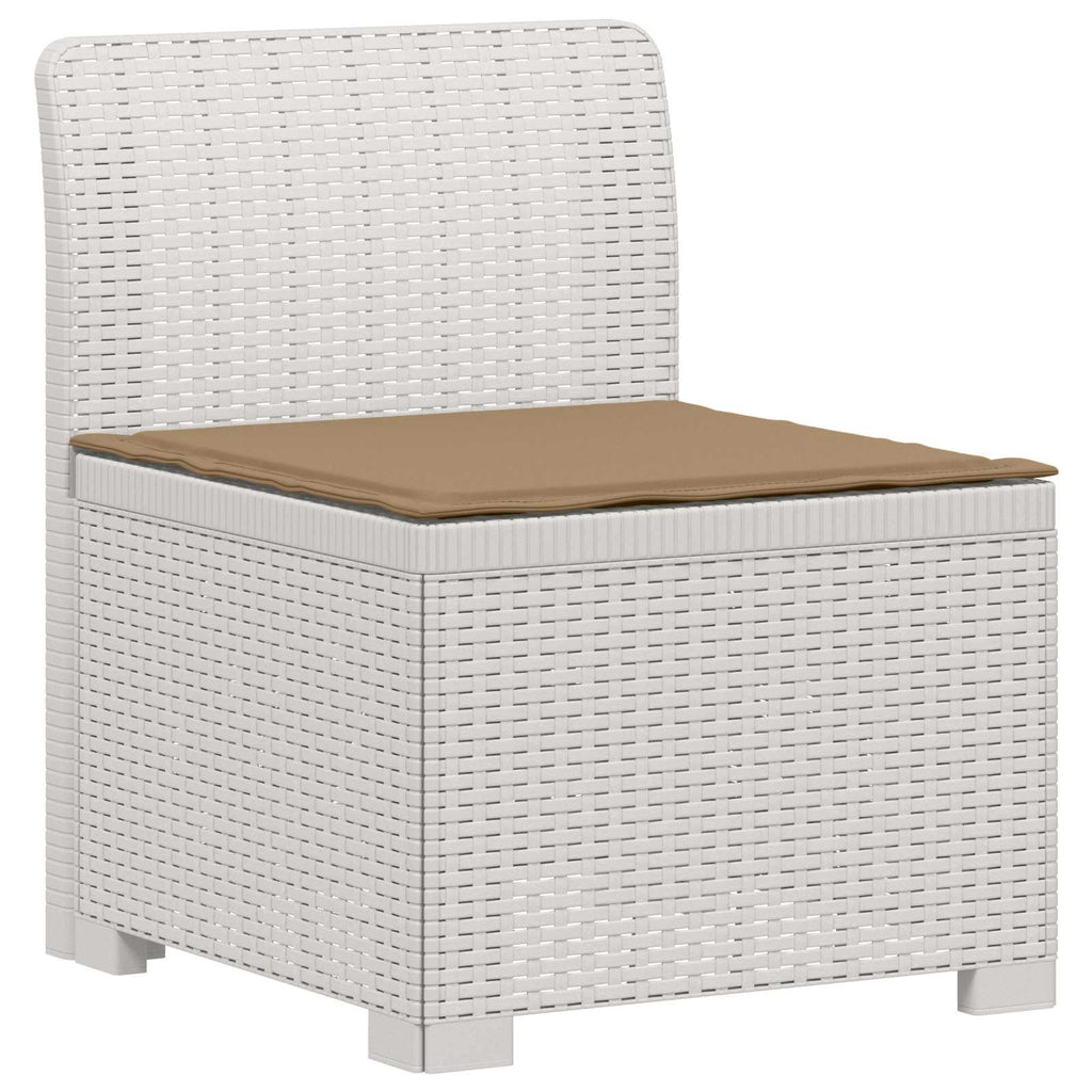 vidaXL Sofa Ogrodowa 2-osobowa z Poduszkami w Wyglądzie Rattanowym PP