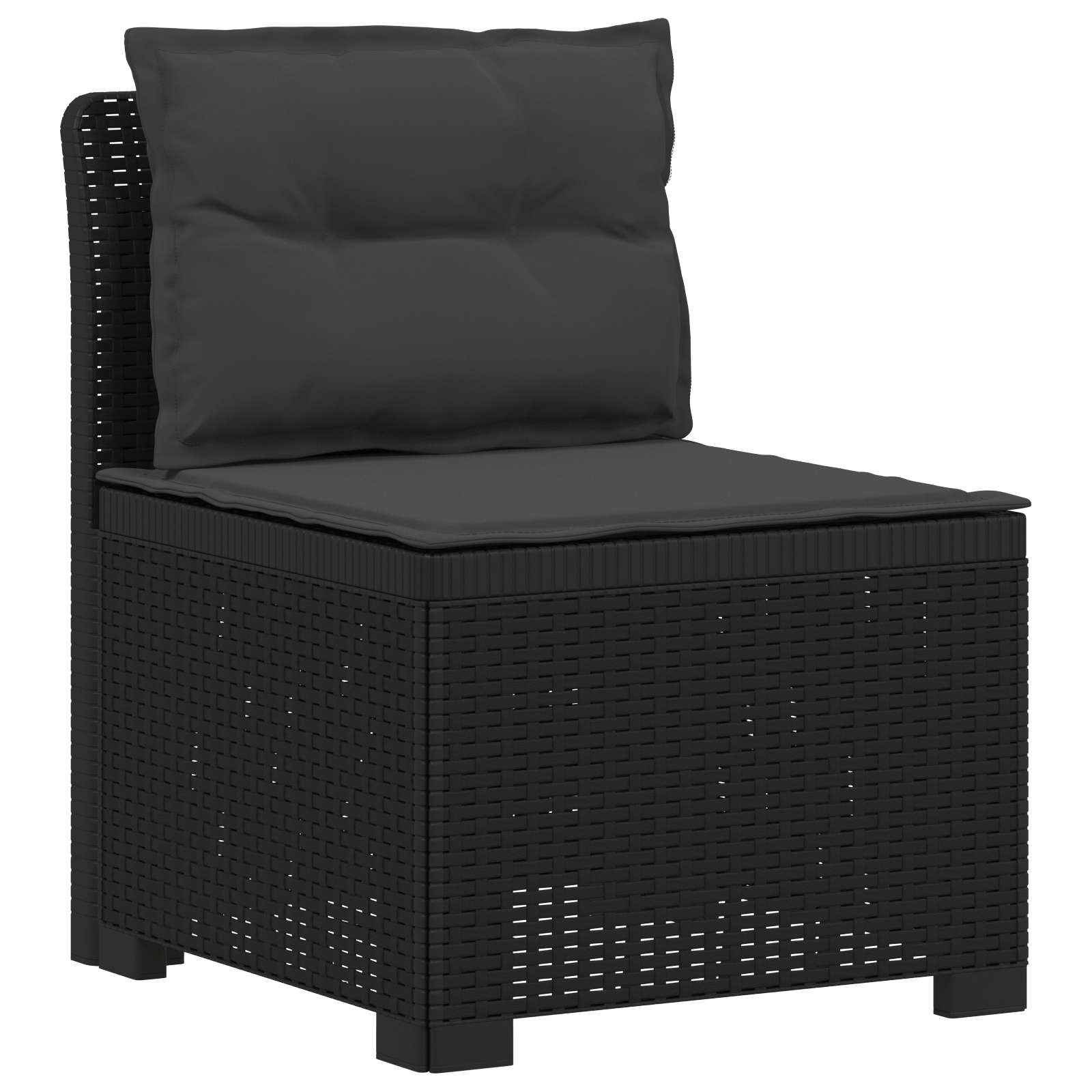vidaXL Sofa Ogrodowa 2-osobowa z Poduszkami w Wyglądzie Rattanowym PP
