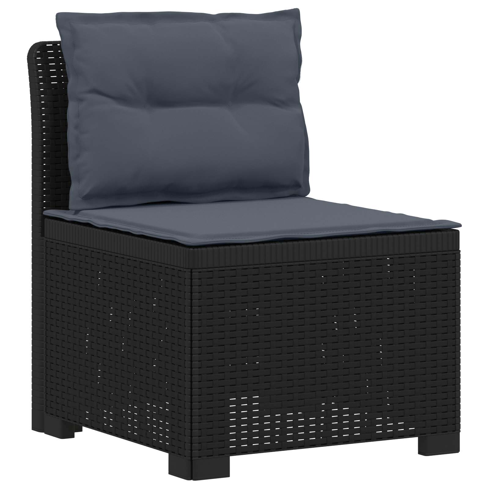 vidaXL Sofa Ogrodowa 2-osobowa z Poduszkami w Wyglądzie Rattanowym PP