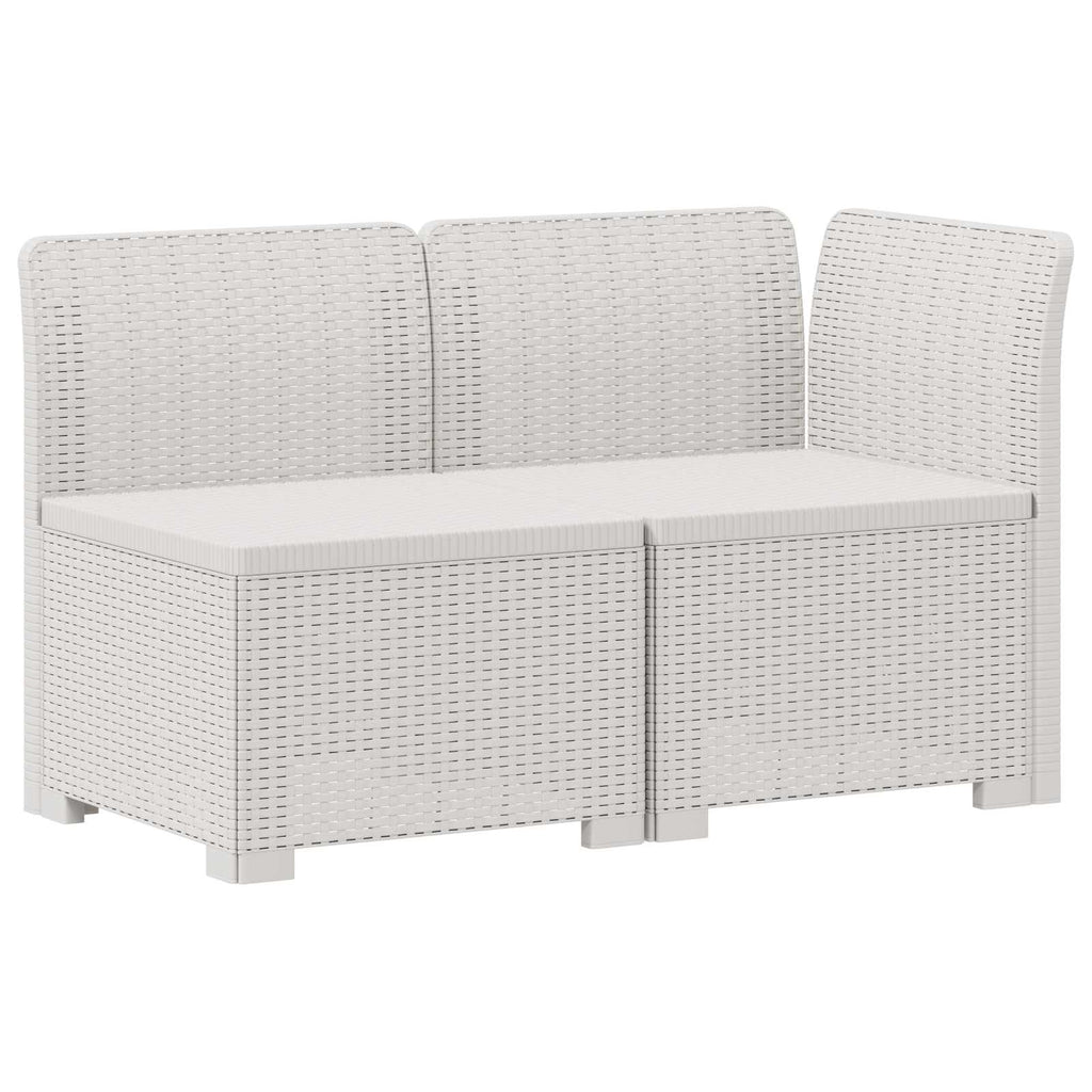 vidaXL Sofa Ogrodowa 2-osobowa z Poduszkami w Wyglądzie Rattanowym PP