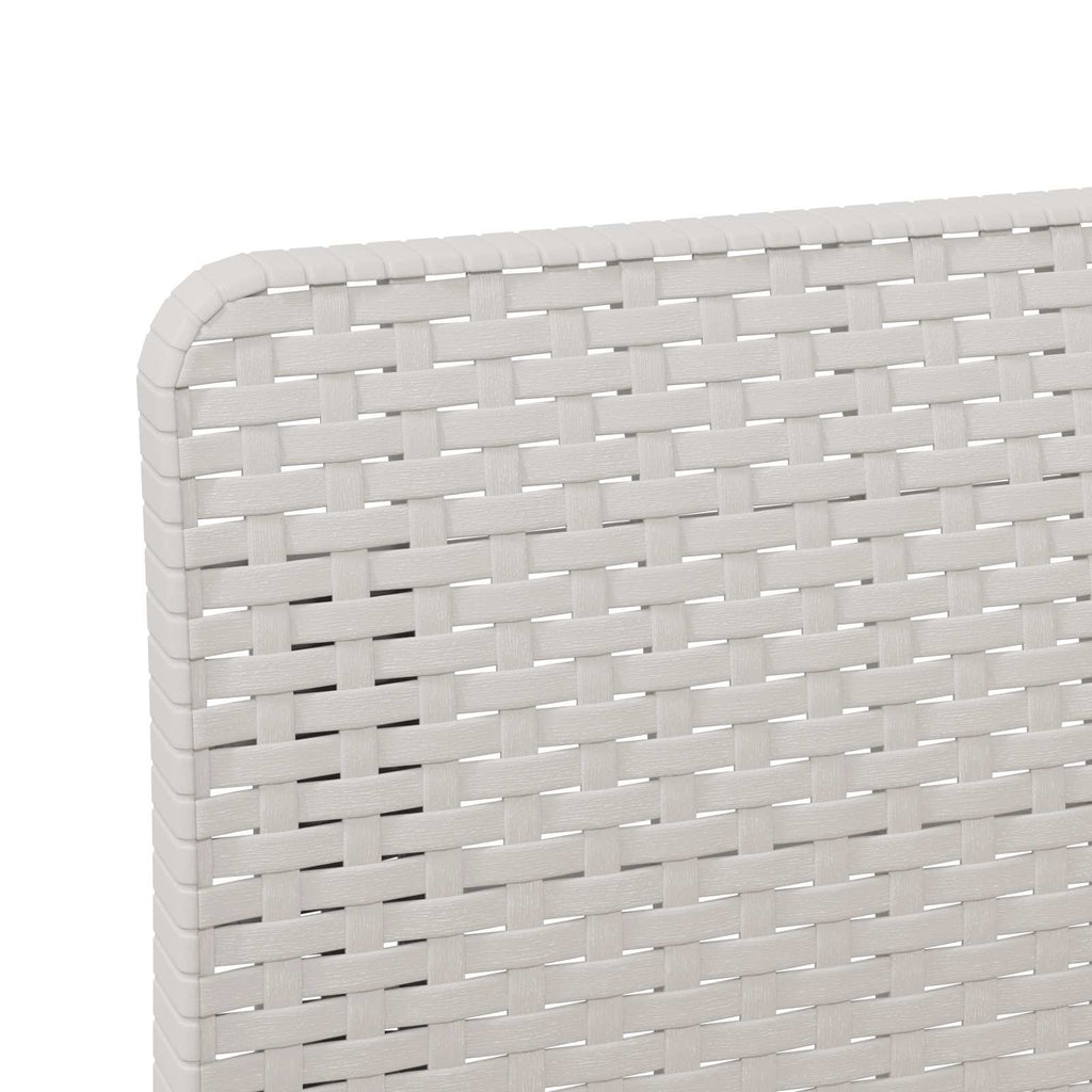 vidaXL Sofa Ogrodowa 3-osobowa Rattanowa PP Biały