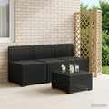 vidaXL Sofa ogrodowa 3-osobowa z poduszkami w rattanowym wyglądzie PP
